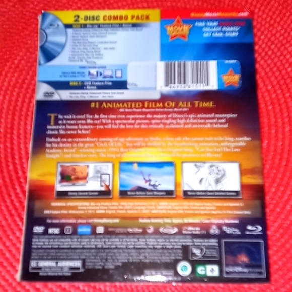 NWT, Bundle of 2, Disney, Classic, Blu-ray,DVD'S: Lion King & Bambi - Picture 5 of 6